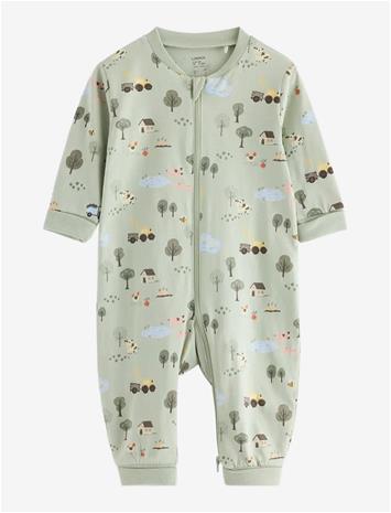 LINDEX Sleepsuit - DUSTY GREEN - 68