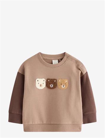 LINDEX Sweatshirt With Brushed Inside - LIGHT DUSTY BROWN - 74
