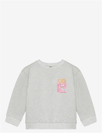 DAILY 7 Sweater Backprint - LIGHT GREY MELANGE - 122