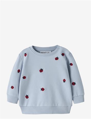 NAME IT Nbfkarolle Ls Sweat Unb - SUBDUED BLUE - 56