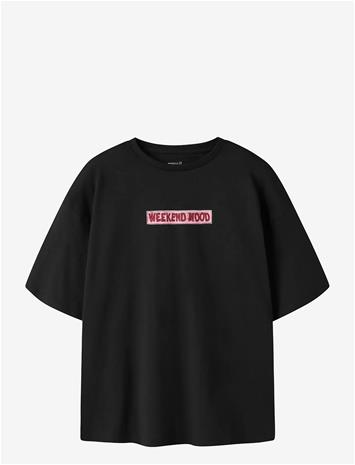 NAME IT Nkfltom Ss Rlx Top - BLACK - 158-164