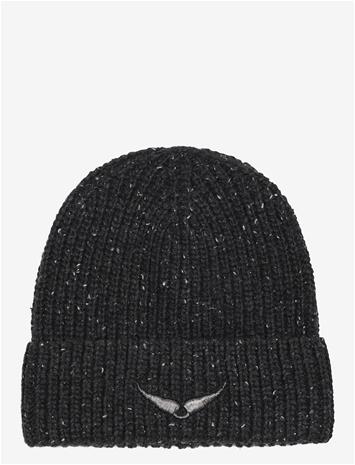 ZADIG & VOLTAIRE KIDS Pull On Hat - HEATHER GREY - SIZE FOUR