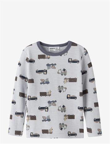 NAME IT Nmmwillit Wool Ls Top - ARCTIC ICE - 116