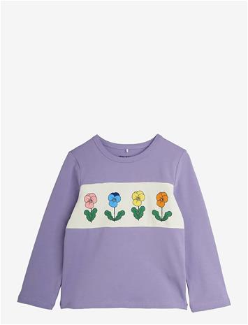 MINI RODINI Violas Panel Ls Top - PURPLE - 104/110