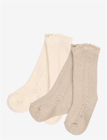 MÜSLI Knee Socks 2-Pack - WALNUT/ OAT 690000367 - 29/32