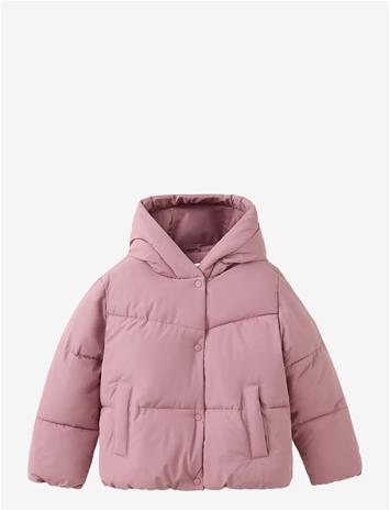 MANGO Hood Puffer Coat - PINK - 164