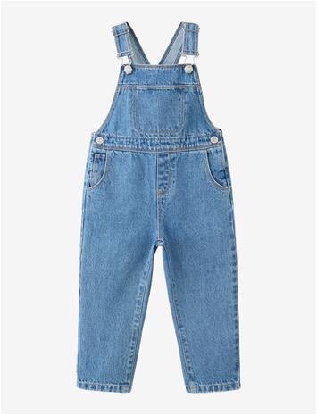 MANGO Long Denim Jumpsuit - OPEN BLUE - 98