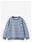 MANGO Striped Cotton Sweatshirt With Embroidery - MEDIUM BLUE - 86 – kuva 2