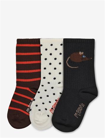 MINI RODINI Elephant Shrew 3-Pack Socks - MULTI - 36/39