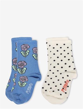 MINI RODINI Violas 2-Pack Socks - MULTI - 36/39