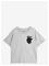 MINI RODINI Heart Application Ss Tee - GREY MELANGE - 140/146 – kuva 2