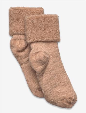 MP DENMARK Wool Baby Socks - CAMEL MELANGE - 19/21