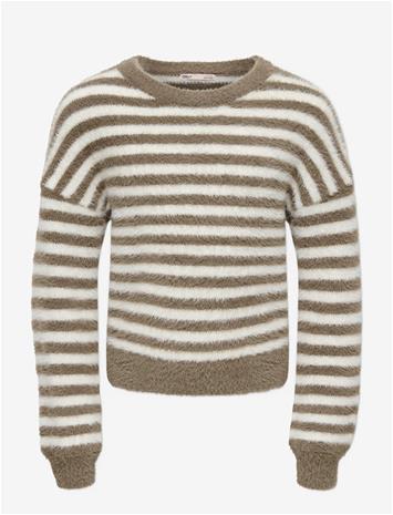 KIDS ONLY Kognewpiumo L/S Pullover Knt Noos - WALNUT - 146-152 – kuva 2/2