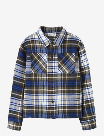 NAME IT Nkmnetul Ls Overshirt - OLIVE NIGHT - 116