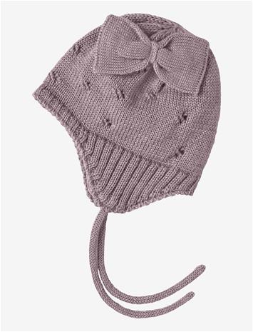 NAME IT Nbfwrilla Bow Wool Knit Hat - TOADSTOOL - 45-47