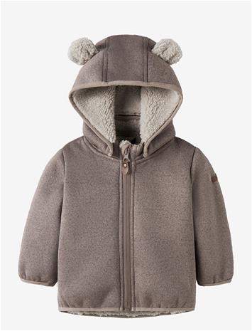 NAME IT Nbnmada08 Jacket Solid Fo - SILVER MINK - 86 – kuva 2/2