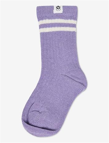 MINI RODINI Wool Rib 1-Pack Socks - PURPLE - 36/39