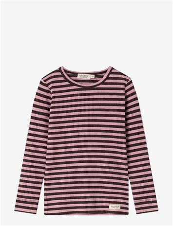 MARMAR COPENHAGEN Plain Tee Ls - HEATHER STRIPE - 104 – kuva 2/2