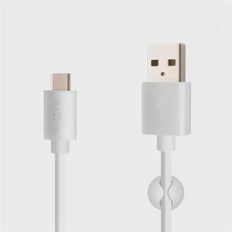 FIXED USB-A / USB-C kaapeli 2m Valkoinen