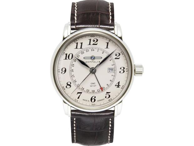 Zeppelin 7642-5 rannekello Hanstik Quartz Silver