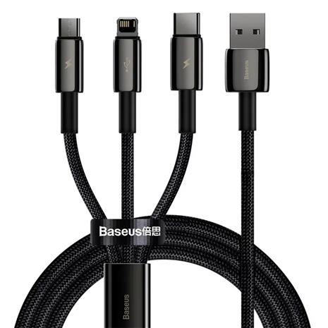 Baseus Tungsten Gold 3-in-1 USB cable_