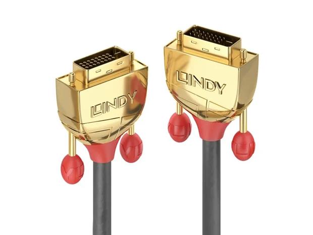 Lindy Gold - DVI cable - DVI-D to DVI-D - 2 m