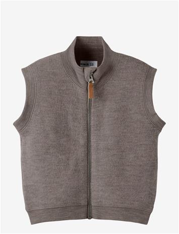 NAME IT Nmnwmino Wool Brushed Vest - MOREL - 110
