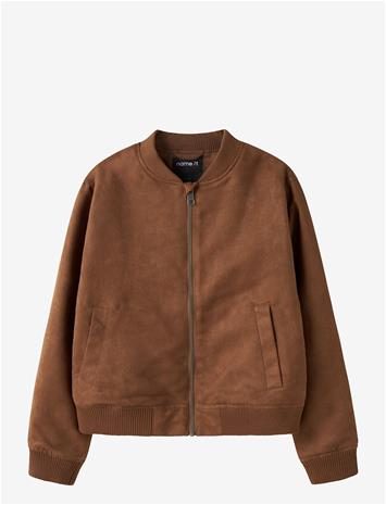NAME IT Nkfmegan Bomber Jacket - RUBBER - 152