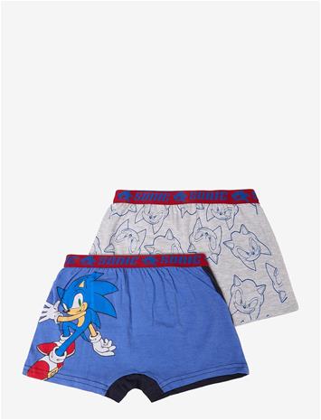 Sonic Boxer Alushousut 2-pack, Moniväriset, 116