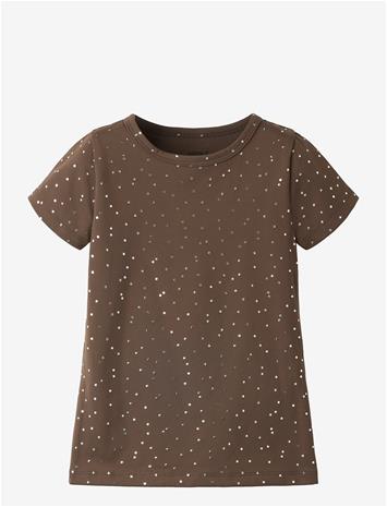 NAME IT Nmftulle Ss Slim Top - CHOCOLATE MARTINI - 98 – kuva 2/2