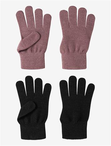 NAME IT Nkfmagic Glitter Gloves 2P - BLACK - 5 – kuva 2/2