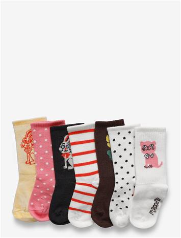 MINI RODINI Rabbit 7-Pack Socks - MULTI - 20/23