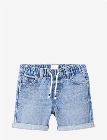 MANGO Denim Turn-Up Bermuda Shorts - OPEN BLUE - 98