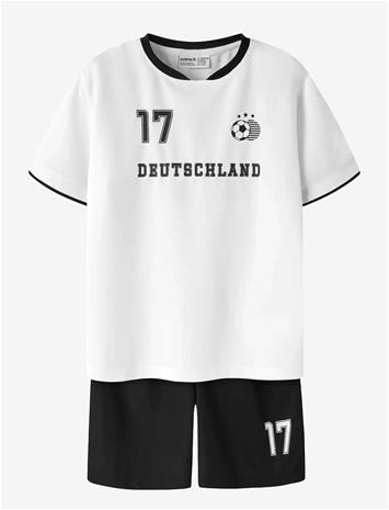 NAME IT Nknhiteam Short Set - BRIGHT WHITE - 122-128