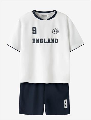 NAME IT Nknhiteam Short Set - BRIGHT WHITE - 122-128