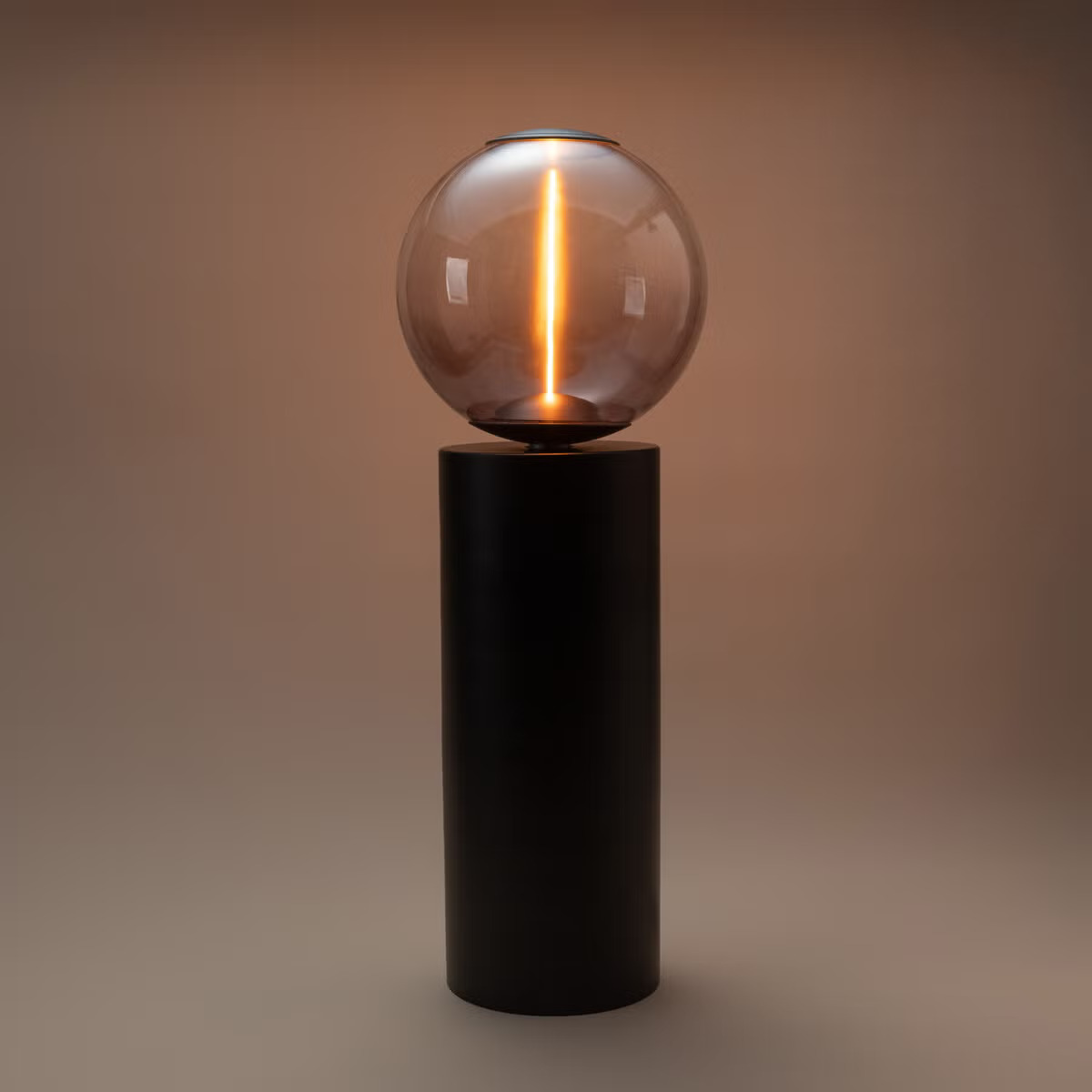 Deco Lattiavalaisin musta metalli E27 50 cm, Northlight