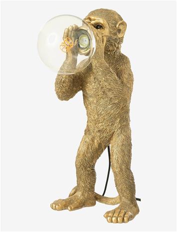 J-Line Table Lamp Monkey Polyresin Gold - Gold - ONE SIZE