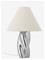 Bloomingville - Silva Table Lamp - Silver - Stoneware – kuva 8