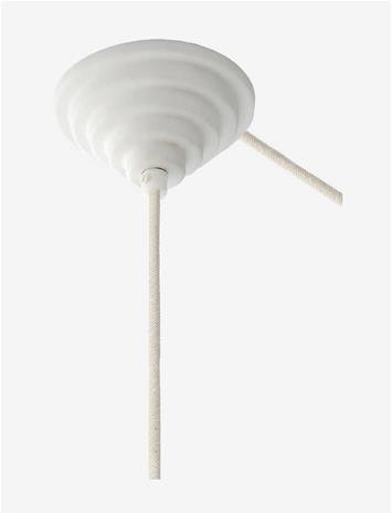 MOEBE Ceramic Ceiling Rose, Stairs, White - White - 3.5X 10X 10CM