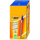 BIC Cristal Original kuulakärkikynät, keskikärki (1,0 mm) - sininen, 50 kpl laatikko