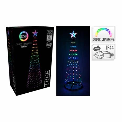 Valopuu 150 cm 154 RGB LED musta