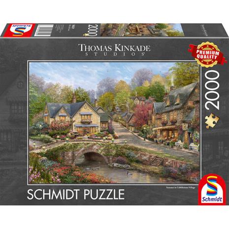 Summer In Cobblestone Village Palapeli 2000 Palaa Schmidt