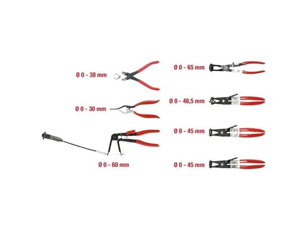 Letkunkiristinpihtisarja autoon 7-os, KS Tools