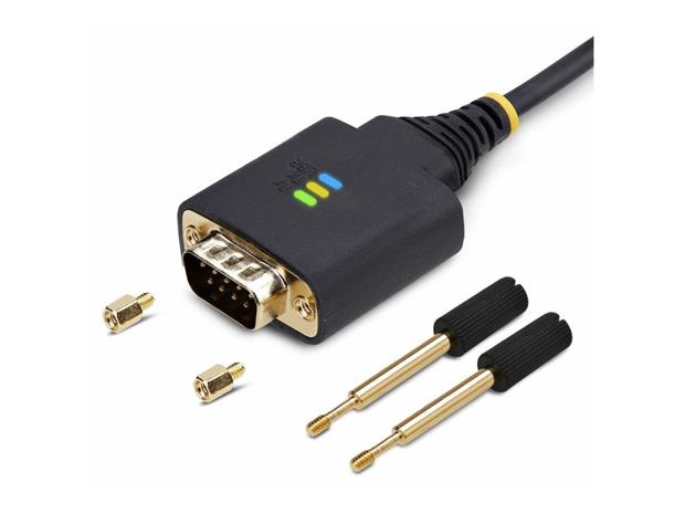 StarTech.com 1ft (30cm) USB to Serial Adapter Cable COM Retention RS232 - USB / serial cable - USB to DB-9 - 30.5 cm