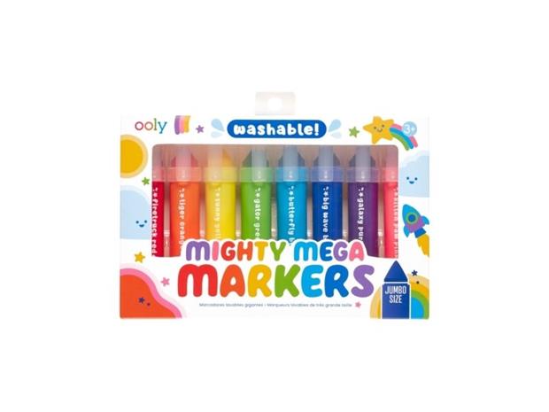 Ooly Ooly Mega Markers 8 Pcs - Washable - Multi/patterned - ONE SIZE
