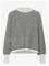 KAFFE Kaellery Knit Pullover - LIGHT GREY M./BLACK STRUCTURE - L – kuva 3