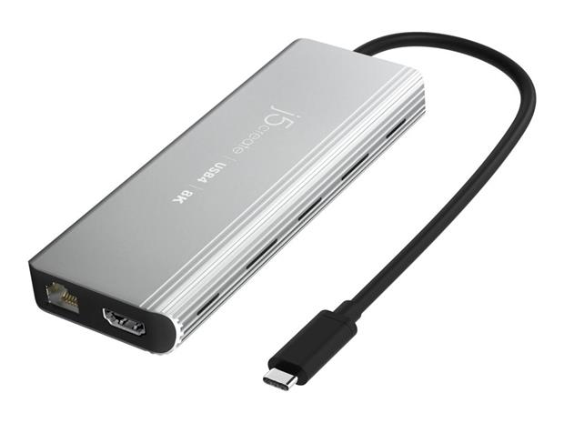 J5 Create USB4 8K MULTI-PORT HUB SPACE - GREY