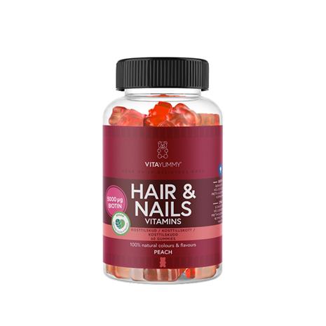 VitaYummy Hair & Nails Peach 60 stk. – kuva 4/4