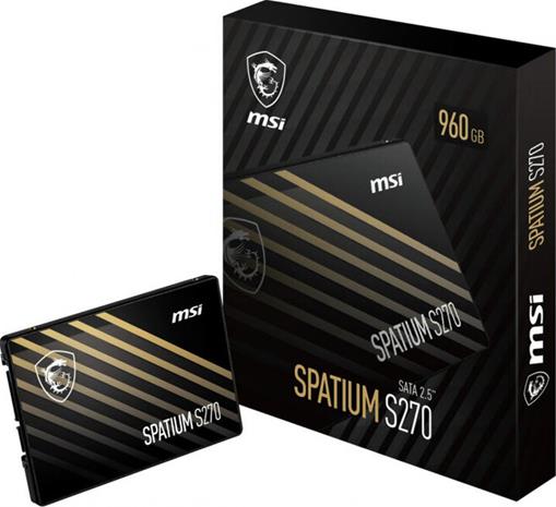 MSI Spatium S270 SATA 2.5 960GB 2.5" Serial ATA III 3D NAND SPATI