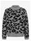 KAFFE Kasandra Pullover Ls - LGM/BLACK LEOPARD - S – kuva 3